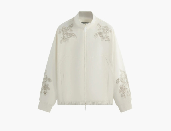 Kith x Wilson Embroidered Mesh Track Jacket White 