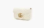 Gucci GG Marmont Matelasse Super Mini Bag White