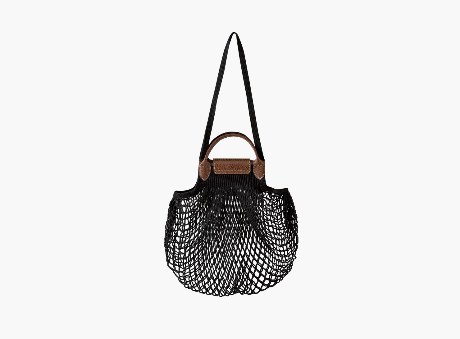 Longchamp Le Pliage Filet Top Handle Bag  "Black" 