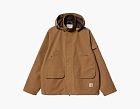 Carhartt WIP Hooded Chore Jacket Brown