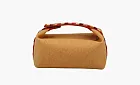 HERMES Canvas Toiletry Bag Regular Unisex Orange