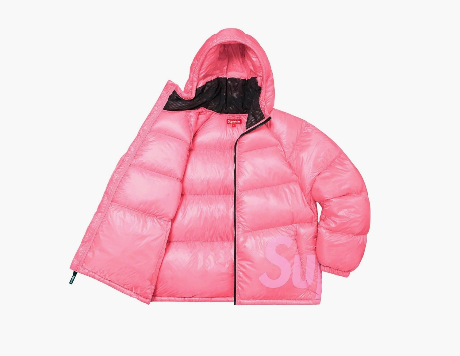 Supreme Hooded Down Jacket Pink  Supreme Hooded Down Jacket Pink