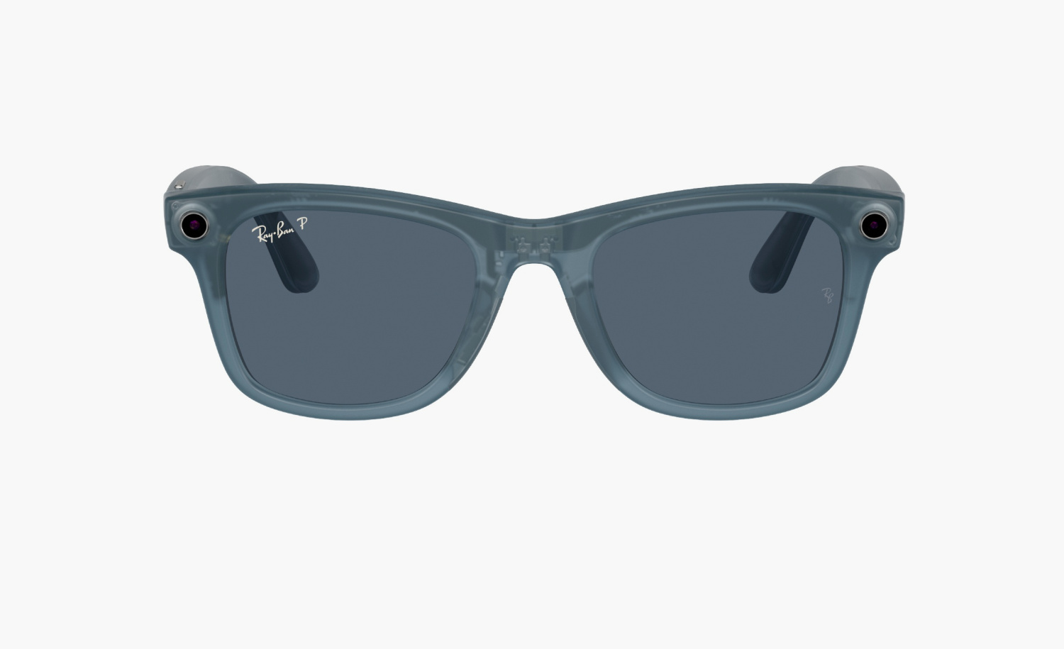 Ray-Ban Meta Wayfarer Sunglasses Jeans Blue Polar 