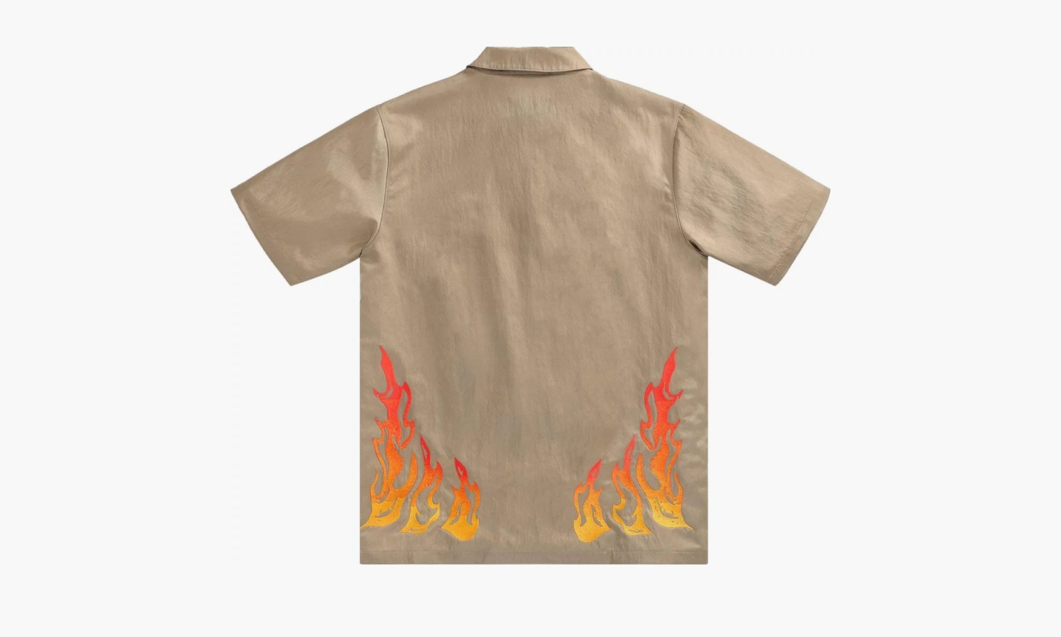 Cactus Jack by Travis Scott x Jordan Button Down Shirt "Khaki/University Red" 