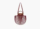 Longchamp Le Pliage Filet Top Handle Bag  Mahogany