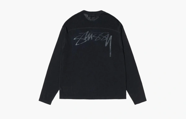 Stussy Lightweight Football Crew Black 