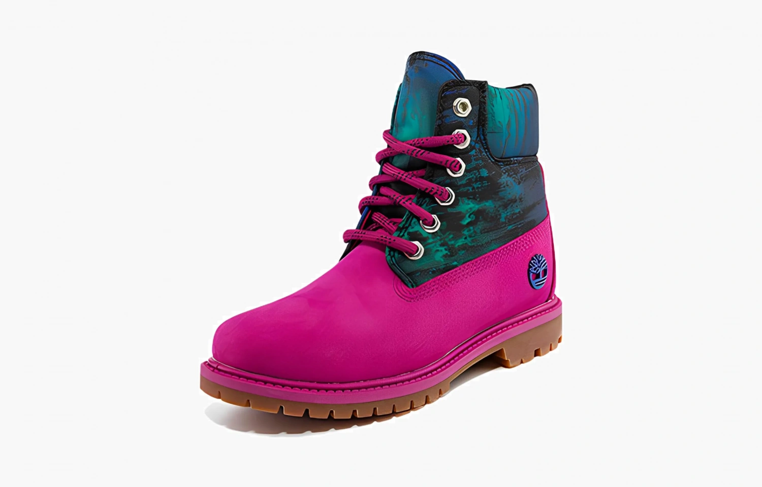 Timberland Outdoor Boots Women's High-Top "Pink Green" 