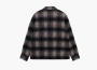 Stussy Wool Plaid Zip Shirt Lilac 
