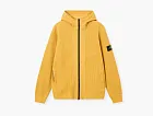 Stone Island Organic Cotton Waffle Fleece Sweatshirt Mustard
