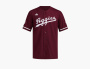 Adidas Texas A&M Reverse Retro Full-Button Jersey T-Shirt "Team Maroon" 