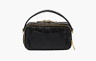 Miu Miu Matelassé Bandoliera Handbag Black