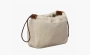 HERMES Garden Party Canvas With Calfskin Insert Clutch Beige 