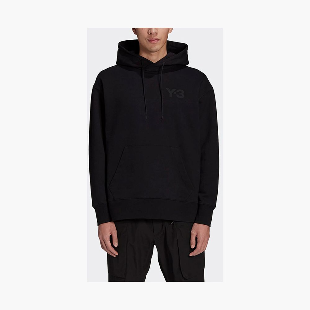 Y-3 Logo Hoodie Black