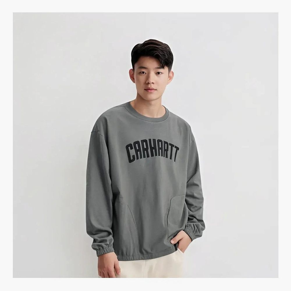Carhartt WIP Arch Logo Sweatshirt Grey