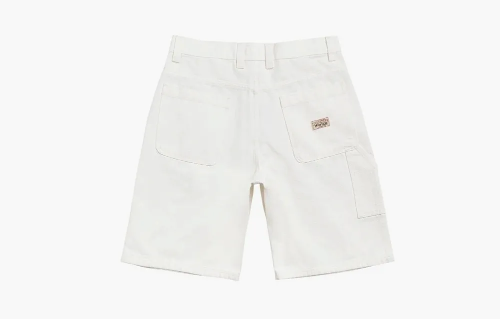 Stussy Canvas Work Shorts Bone