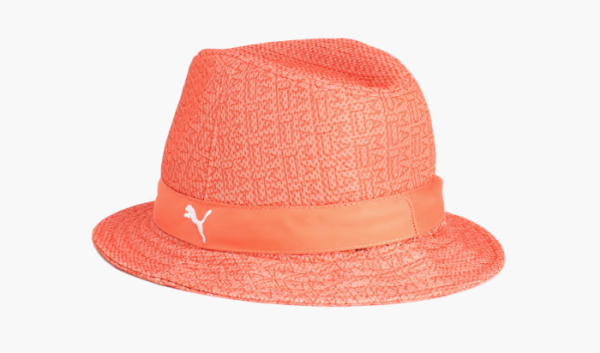 Puma Golf Resort AOP Russell Hat Maple Syrup  Puma Golf Resort AOP Russell Hat Maple Syrup