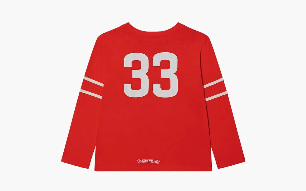 Chrome Hearts 33 Horseshoe Logo Long Sleeve Red