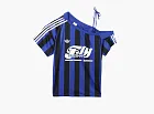 Adidas Originals Off Shoulder Jersey  T-shirt  Semi Lucid Blue/Black
