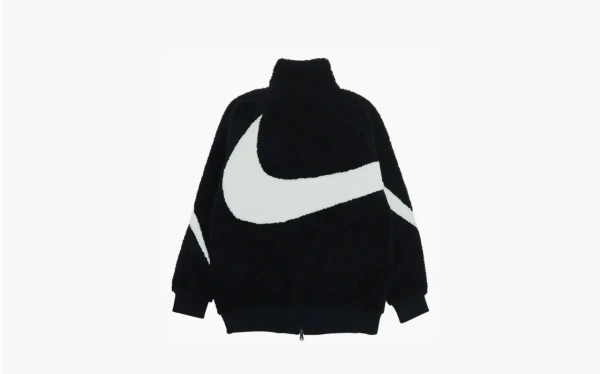 Nike Big Swoosh Reversible Boa Jacket "Black"  Nike Big Swoosh Reversible Boa Jacket "Black"