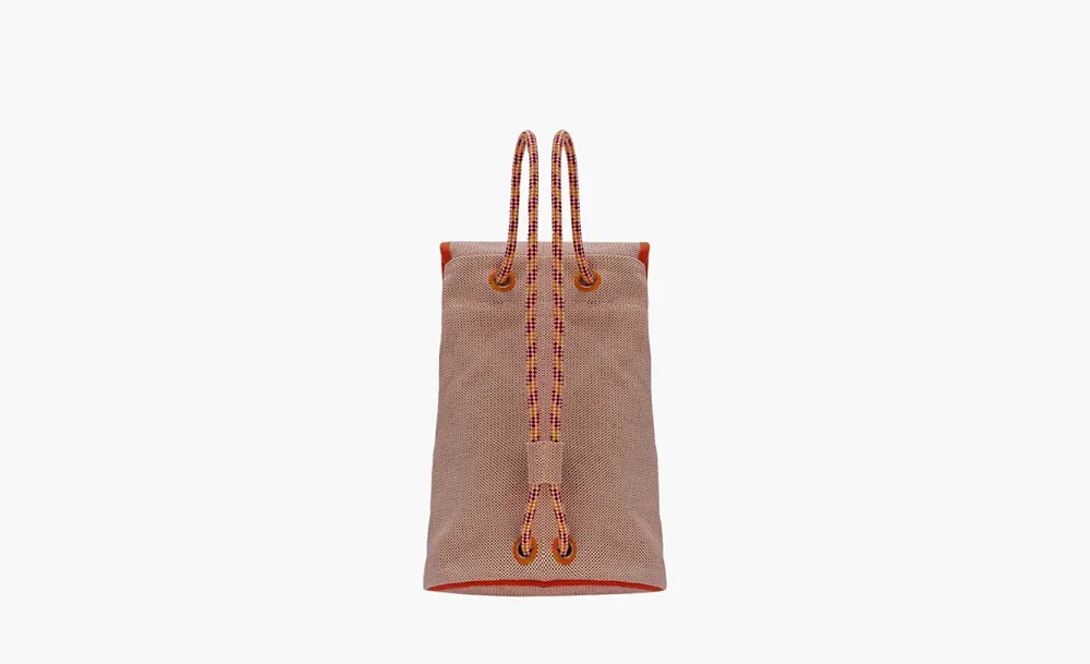 Hermès Finland Les Cabanes backpack Orange & Berry Red