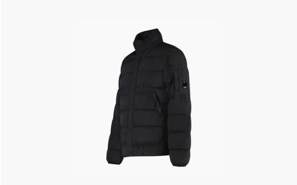 C.P. Company Men's Black Techno-Nylon Down Jacket Black 