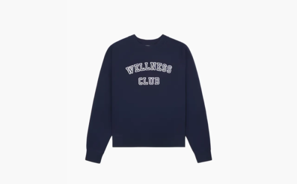 Sporty & Rich Wellness Club Soft Crewneck Sweatshirt Blue 