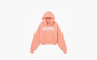 Sporty & Rich Wellness Ivy Cropped Hoodie "Salmon/White" 