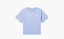 Sporty & Rich Italic Logo Cropped T-Shirt Purple 