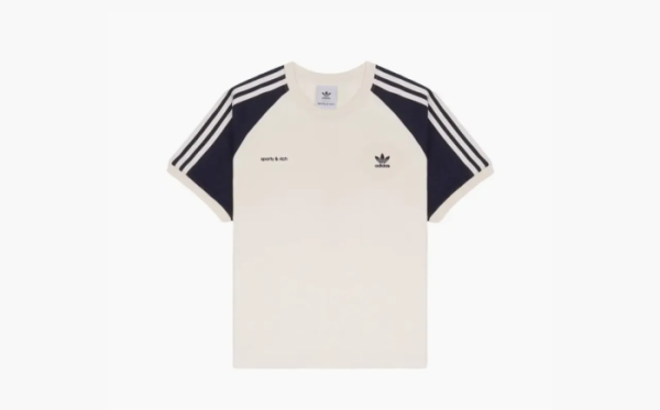 Adidas Originals x Sporty & Rich Women's T-Shirt Beige  Adidas Originals x Sporty & Rich Women's T-Shirt Beige
