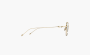 Gentle Monster Titanium Irregular Shape Eyeglass Frames Unisex Gold 