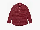 Supreme Loose Fit Flannel Oxford Shirt Red Plaid