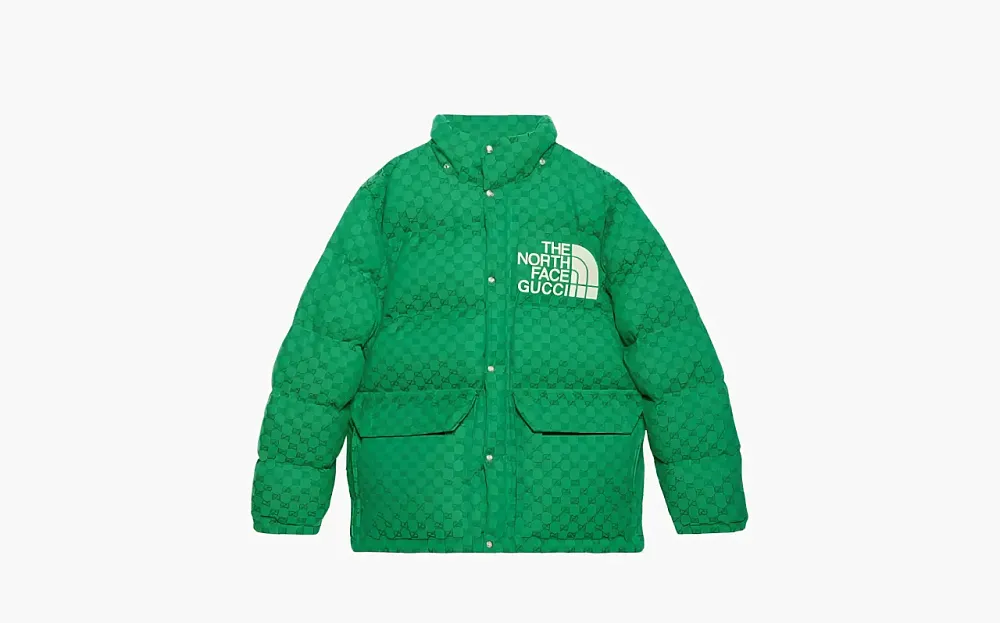 Gucci x The North Face Down Coat Green/Dark Green