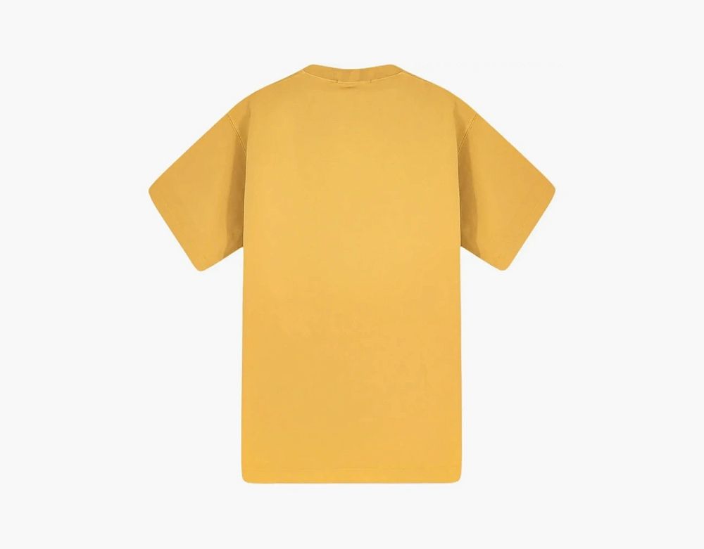 Stone Island Combed Organic Cotton Jersey Mostaza
