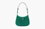 Prada Cleo Satin Bag Crystals Green 