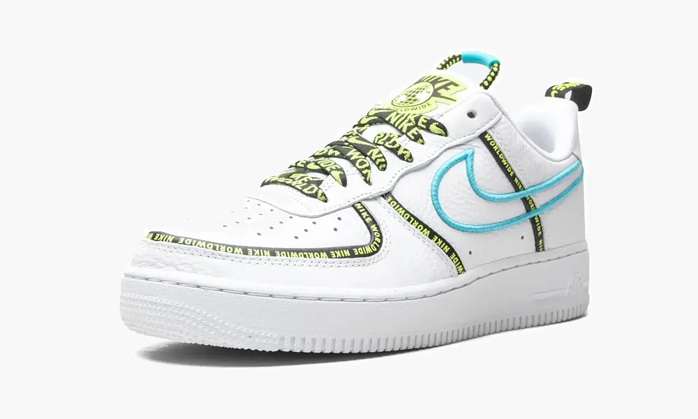 Air Force 1 Low Worldwide White Blue Fury Volt