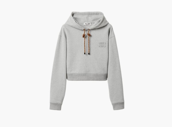 Miu Miu Hoodie Grey  Miu Miu Hoodie Grey