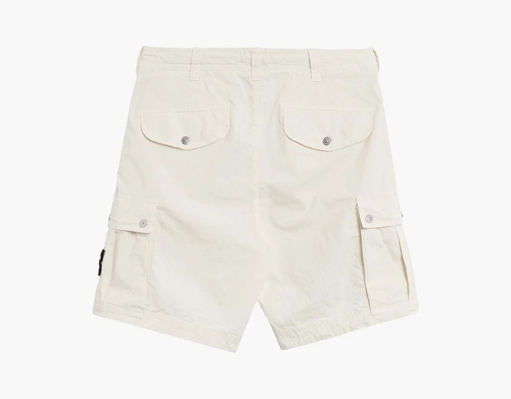 Stone Island Stretch Ripstop Shorts Ivory