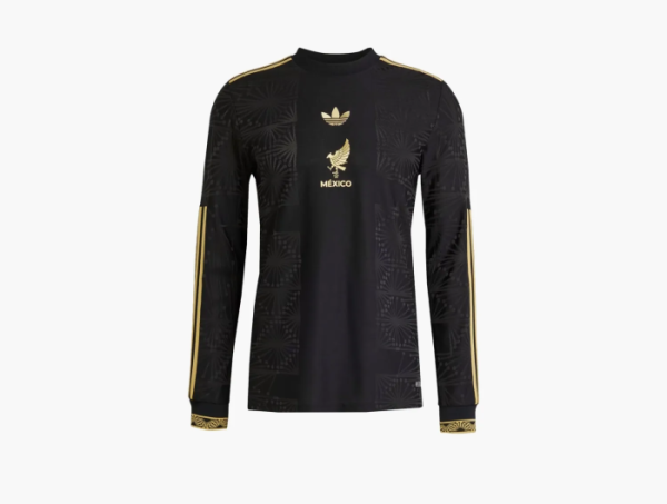 Adidas Originals Mexico Gold Long Sleeve Jersey Black  Adidas Originals Mexico Gold Long Sleeve Jersey Black