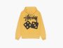 Stussy Dice Zip Hoodie Pigment Dyed "Yellow" 