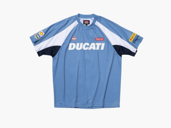 Supreme x Ducati Soccer Jersey Blue 