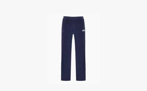 Sporty & Rich Logo-embroidered Terry-cloth Trousers WMNS Marine Blue 