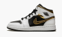 фото Air Jordan 1 Mid GS "White / Gold / Black" (Air Jordan 1)-554725 190