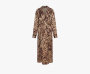 Skims x Dolce&Gabbana Silk Long Robe "Leopard" 