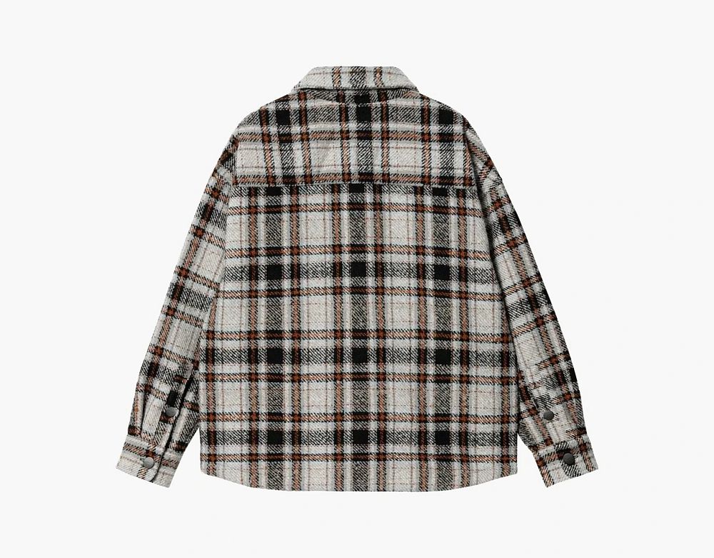 Carhartt WIP Check Flannel Overshirt Brown