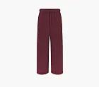 Skims Cotton Fleece Straight Leg Pant Oxblood