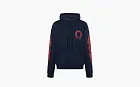 Chrome Hearts Navy Exclusive Horseshoe Logo Hoodie Blue