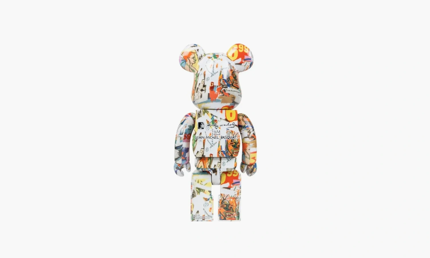 Bearbrick Andy Warhol X Jean Nichel Basquiat #4 400% 