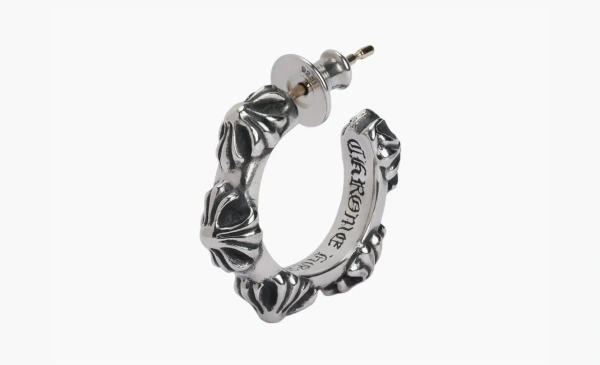 Chrome Hearts Cross Band Hoop Silver 