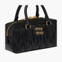 Miu Miu Arcadie Matelasse Nappa Bag "Black" 