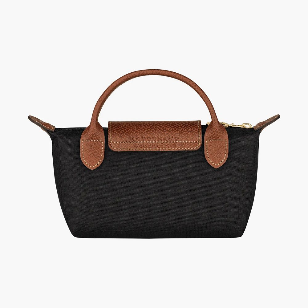 Longchamp Le Pliage Original Pouch With Handle Black
